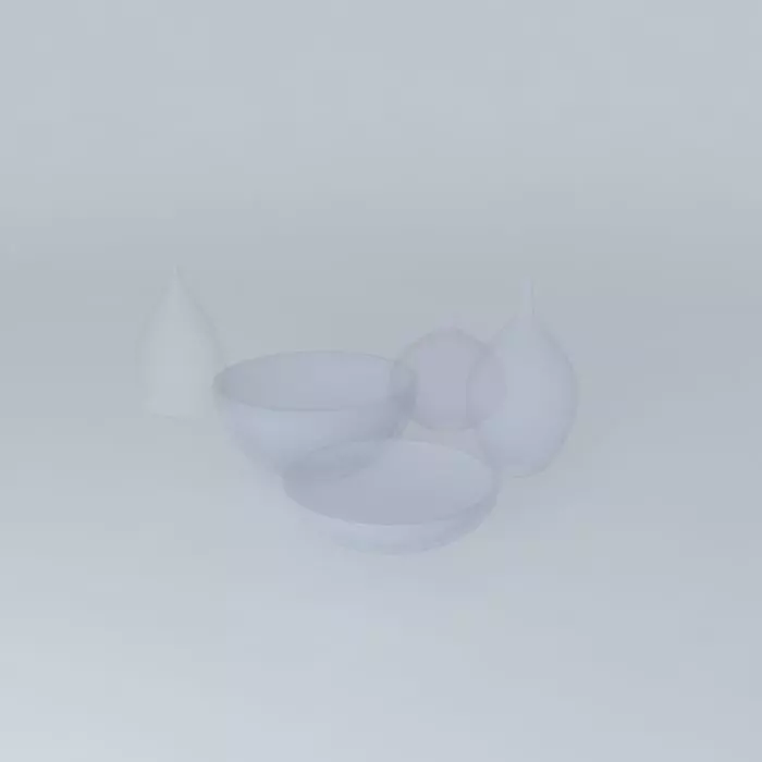 Glass Objects 3D model_0