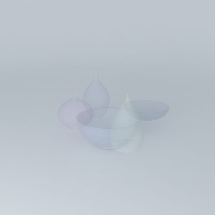 Glass Objects 3D model_1