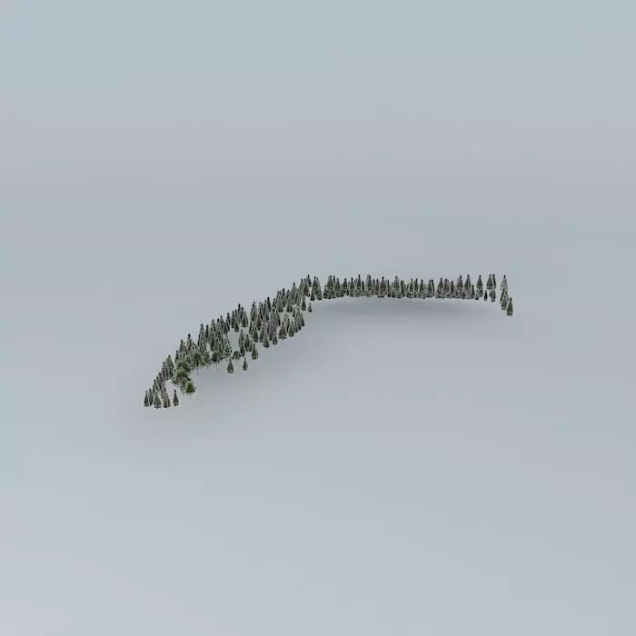 Street Of Gold Medals Trees 02 Free 3D model