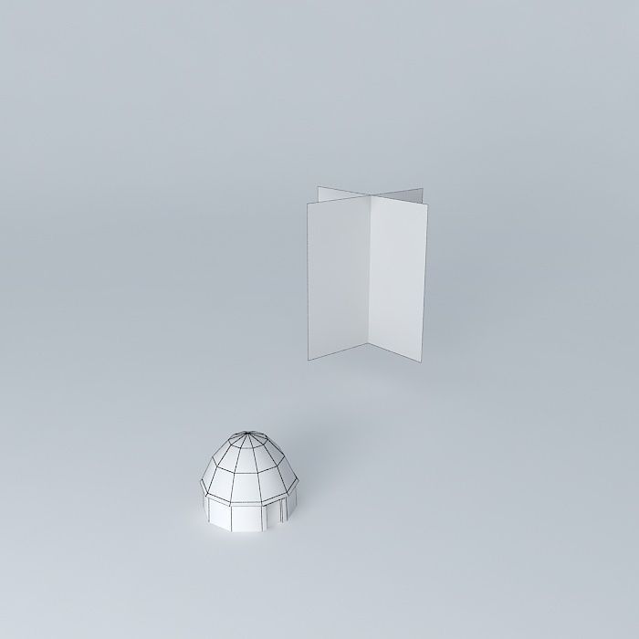 Borie tree and rock Free 3D model_3