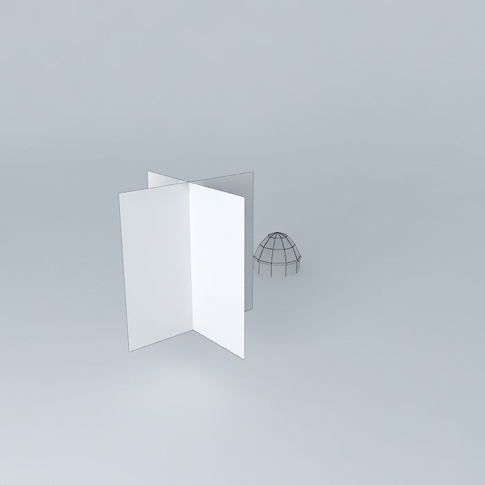 Borie tree and rock Free 3D model_4