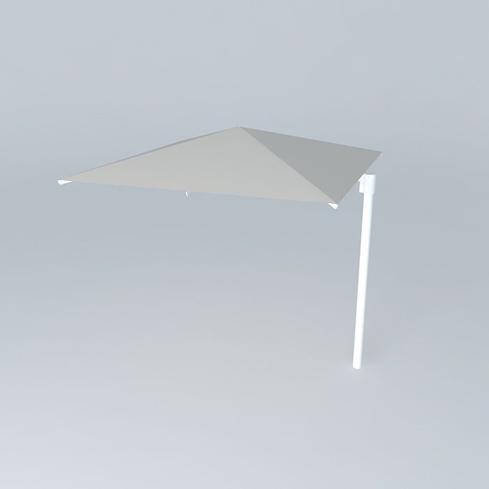 Uhlmann 3m Side Post Umbrella 3D model_1