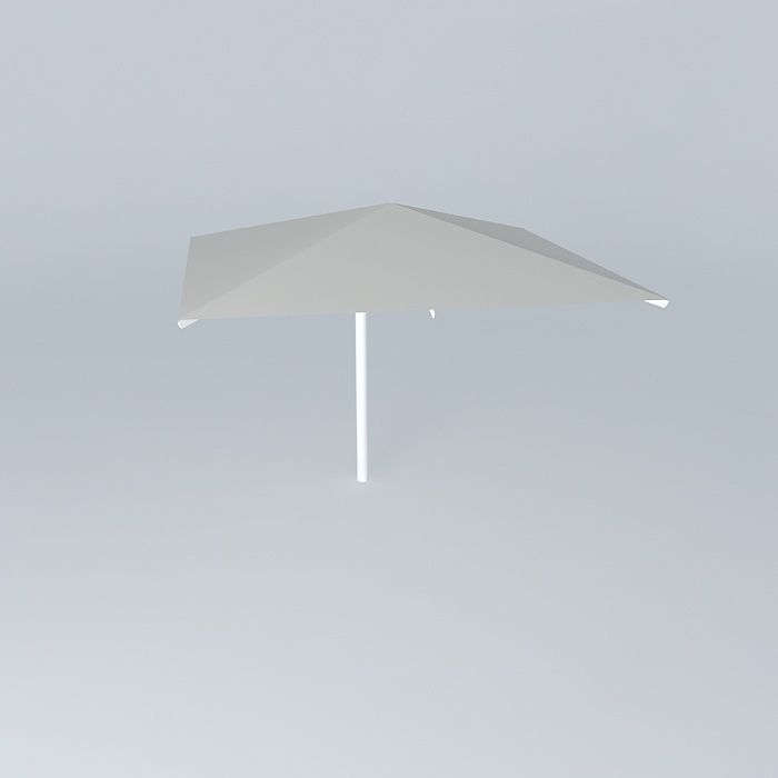 Uhlmann 3m Side Post Umbrella 3D model_2