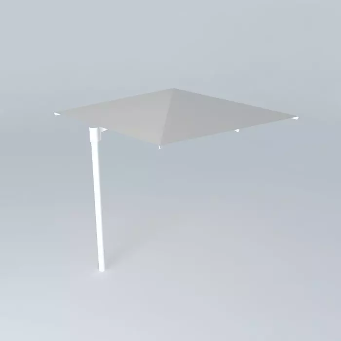 Uhlmann 3m Side Post Umbrella 3D model_0