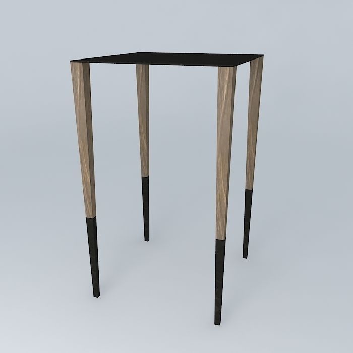 Thin Side Table 3D model_1