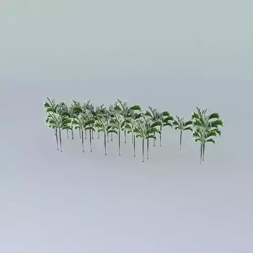 Hotel Sofitel palm trees Free 3D model