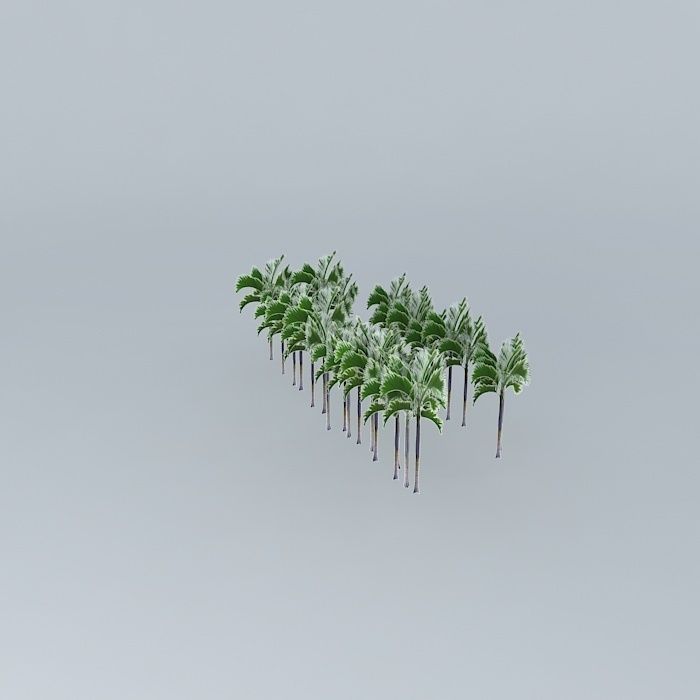 Hotel Sofitel palm trees Free 3D model_1