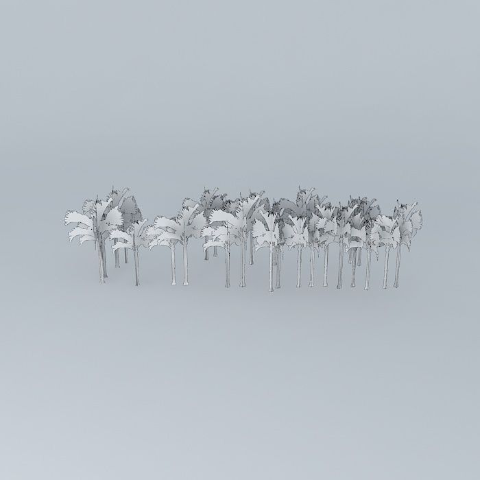 Hotel Sofitel palm trees Free 3D model_4