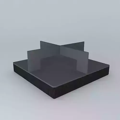 Wood and Metal Coffee Table