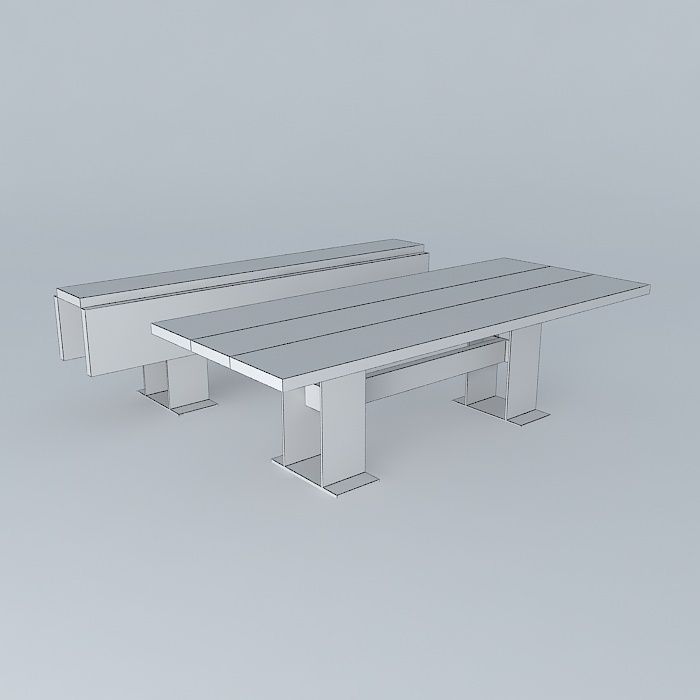 Folding Dining Tables 3D model_4