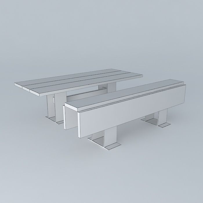 Folding Dining Tables 3D model_3
