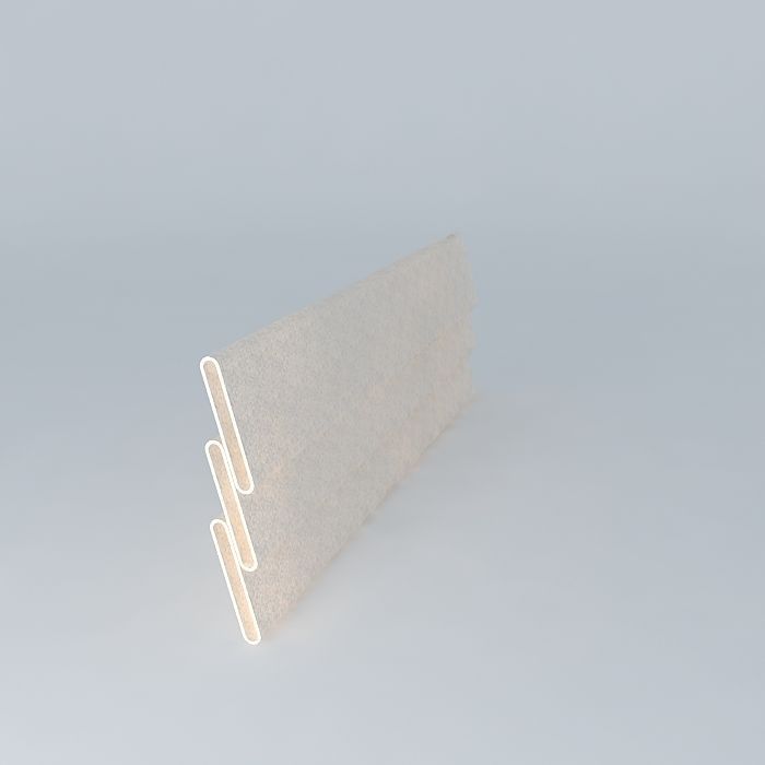 Romans sheet of paper 3D model_1