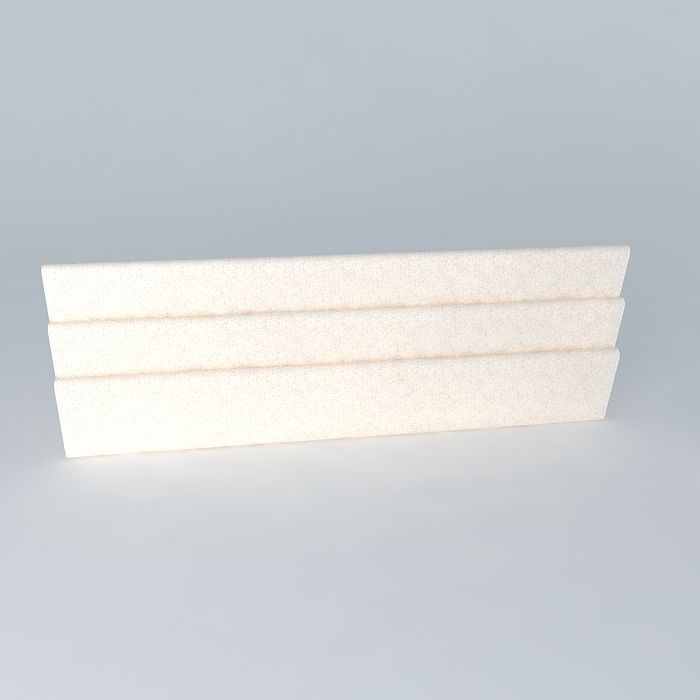 Romans sheet of paper 3D model_2