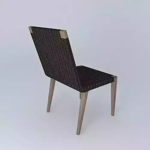 Qunita Teak Woven Side Chair