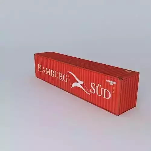 Hamburg Sud container 40 39 Free 3D model
