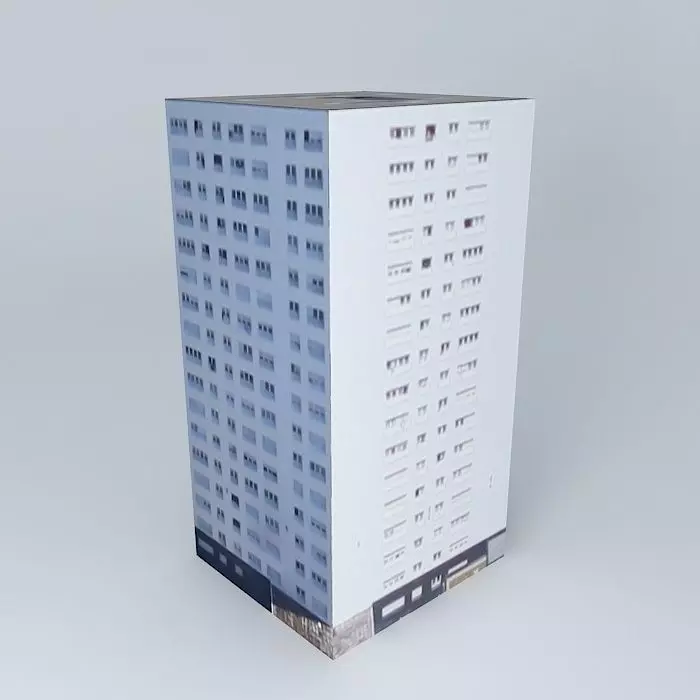 Building located Rouen, France Free 3D model_0