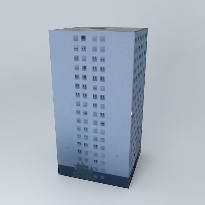 Building located Rouen, France Free 3D model_1
