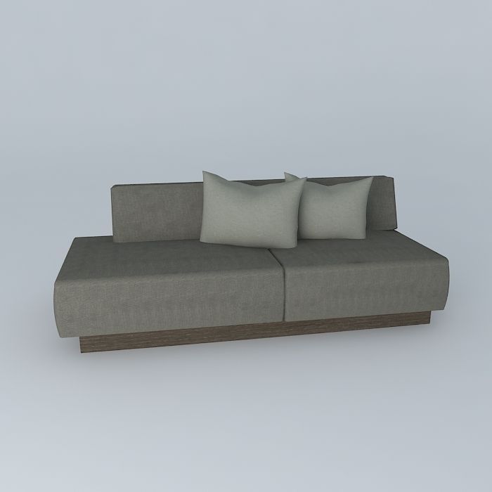 Tight Small Sofa 3D model_2