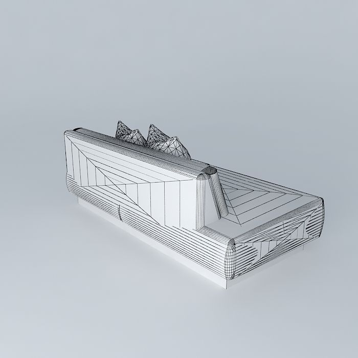 Tight Small Sofa 3D model_3