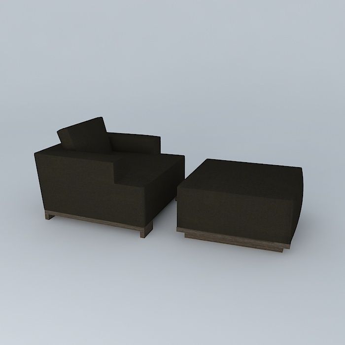 Side Game Room 3D model_1