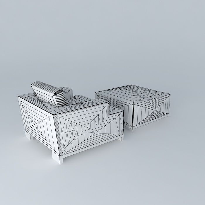 Side Game Room 3D model_4