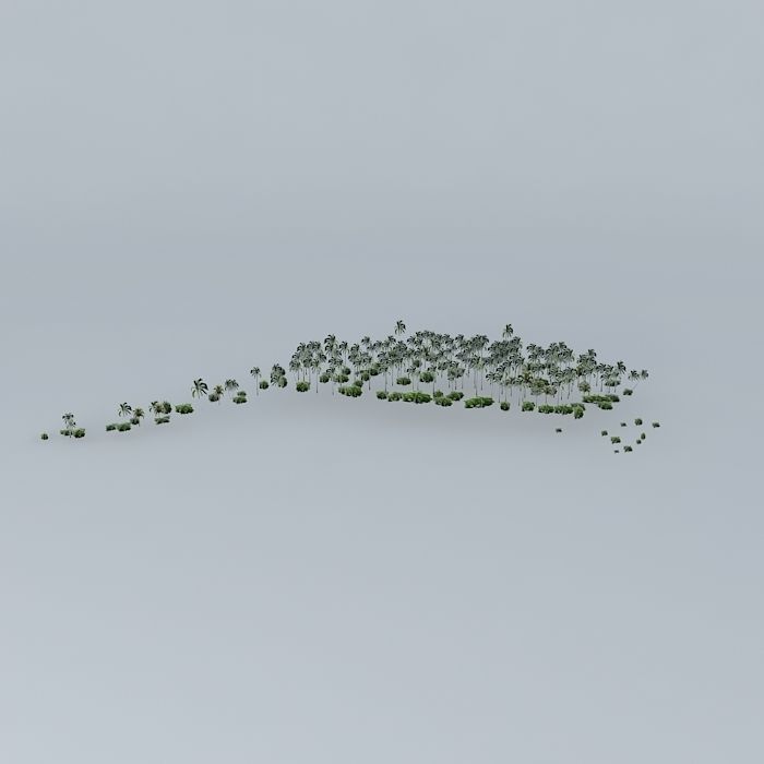 Coconut trees 26 Mangrove 01 Palmyra Island Free 3D model_1