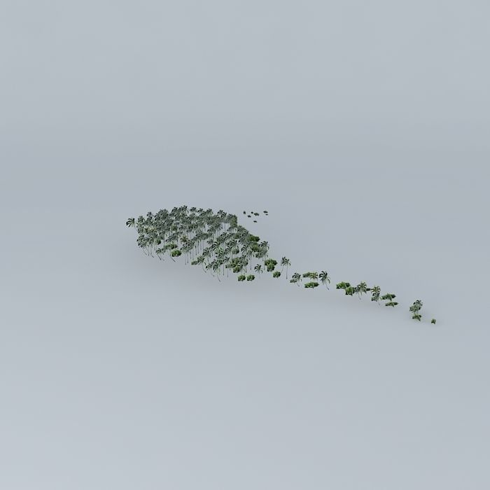 Coconut trees 26 Mangrove 01 Palmyra Island Free 3D model_2