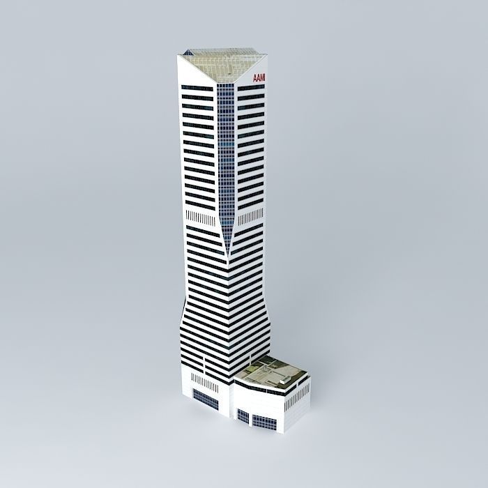 Central Plaza One Free 3D model_2