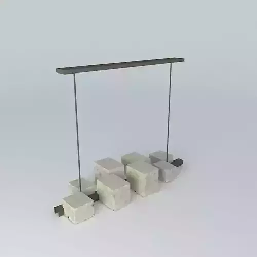 Resin Box Chandelier