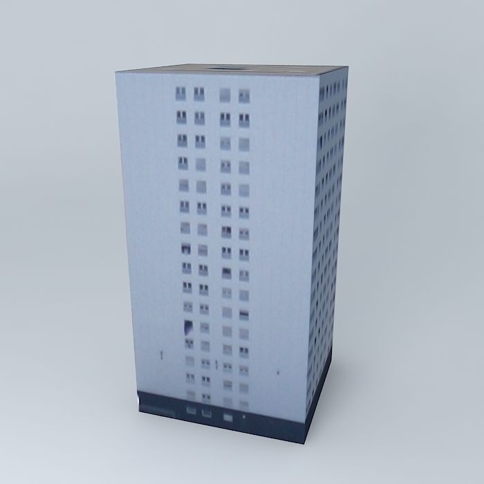 Building located Rouen France Free 3D model_1