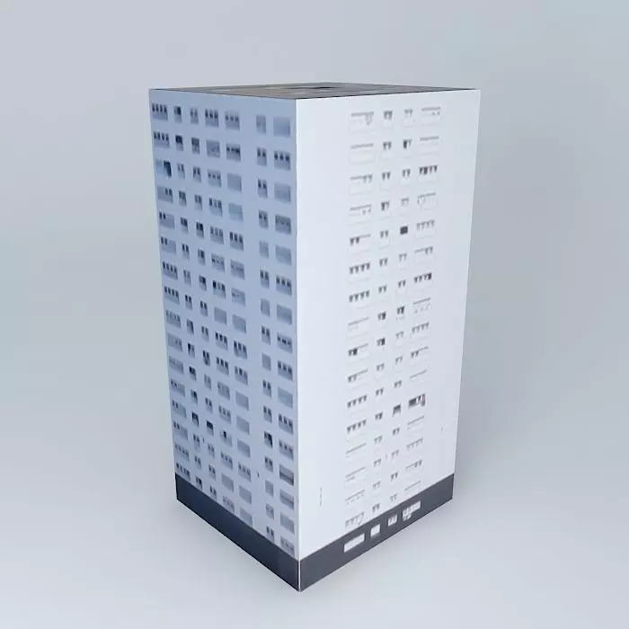 Building located Rouen France Free 3D model_0