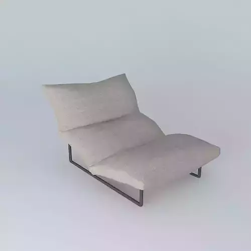 Pillow Sled Chair 3D model