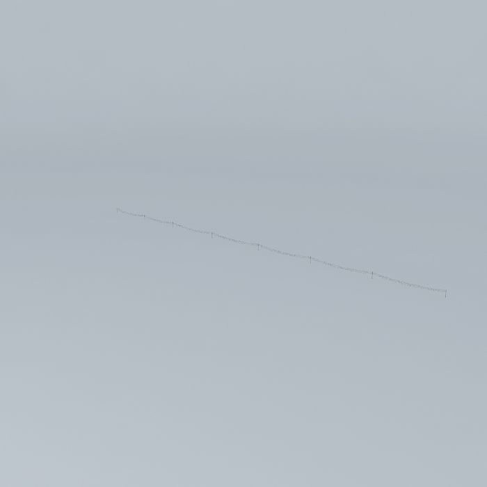 High Voltage Line Free 3D model_3