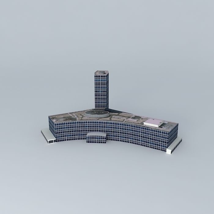 Tour AXA Assurances Free 3D model_2