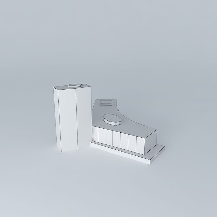 Tour AXA Assurances Free 3D model_3