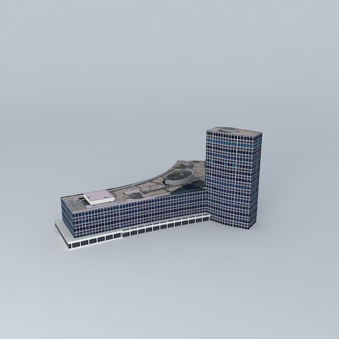 Tour AXA Assurances Free 3D model_1