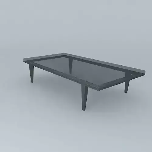 Cast Glass Small Coffee Table