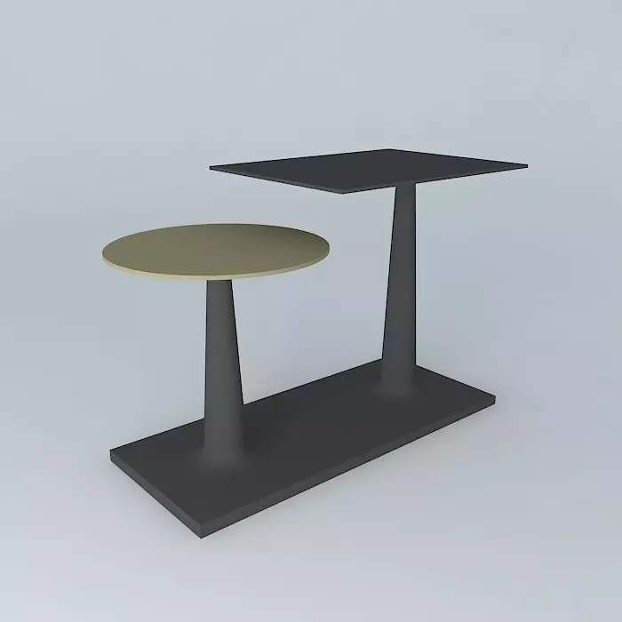 Stem Double End Table 3D model_0