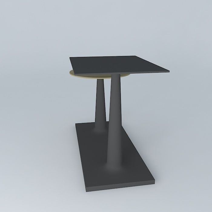 Stem Double End Table 3D model_2