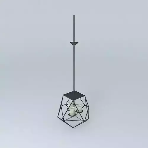 Geo Cage Candle Chandelier