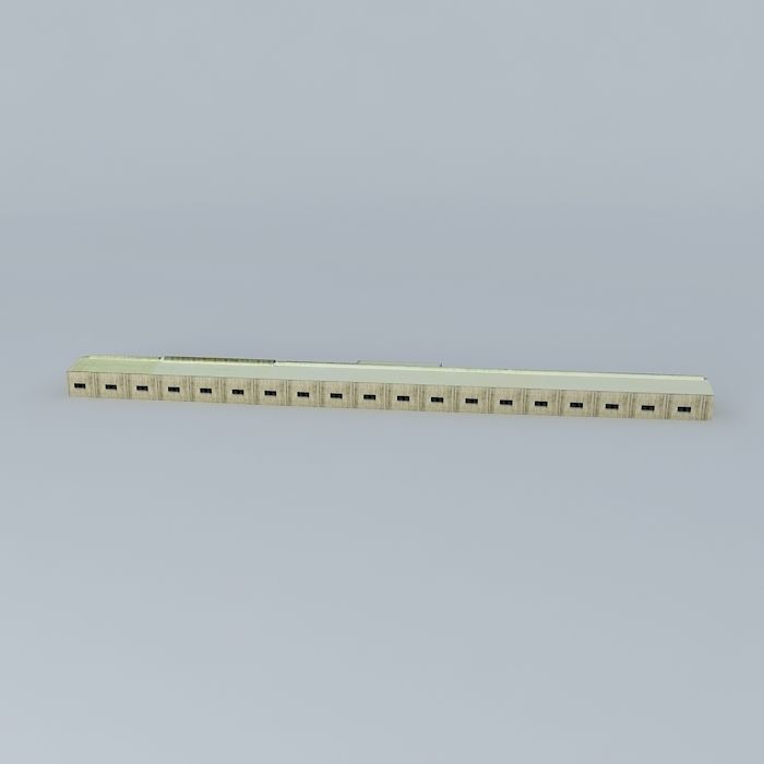 Olympic Dam Uranium Mine Warehouse Free 3D model_1