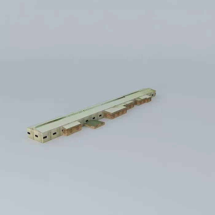 Olympic Dam Uranium Mine Warehouse Free 3D model_0