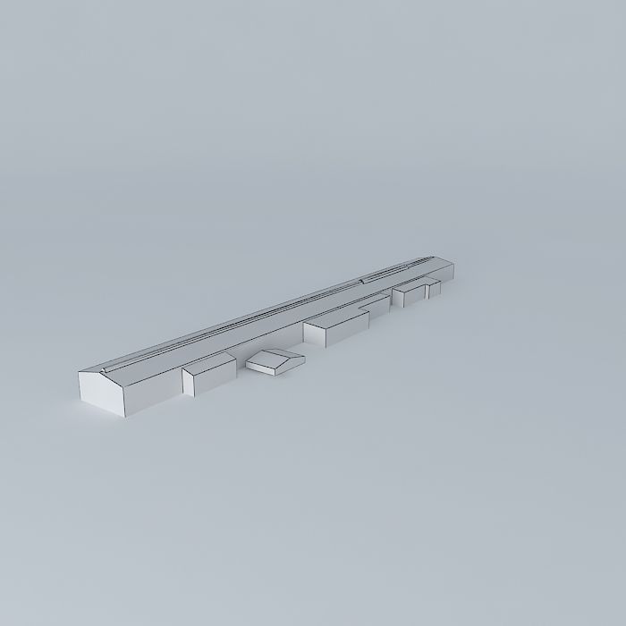 Olympic Dam Uranium Mine Warehouse Free 3D model_3