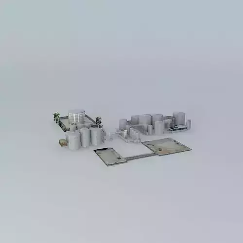 Eagle Farm Fuel Tanks Terminal Free 3D model