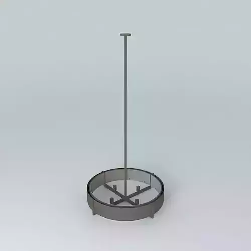 Steel and Glass Chandelier