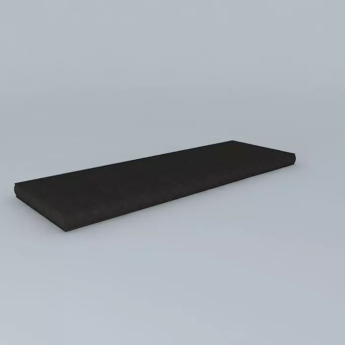 Leather Bench Pad 3D model_0