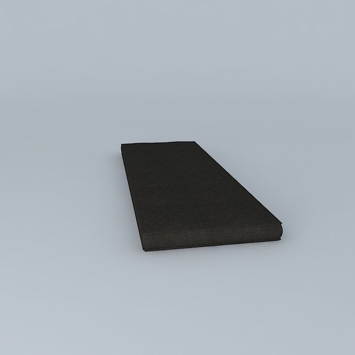 Leather Bench Pad 3D model_2