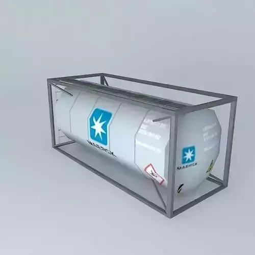Maersk Tank 20 Container Free 3D model