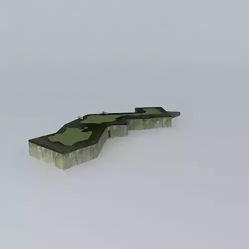 Coastal Artillery Bunker Batterie Oldenburg Free 3D model