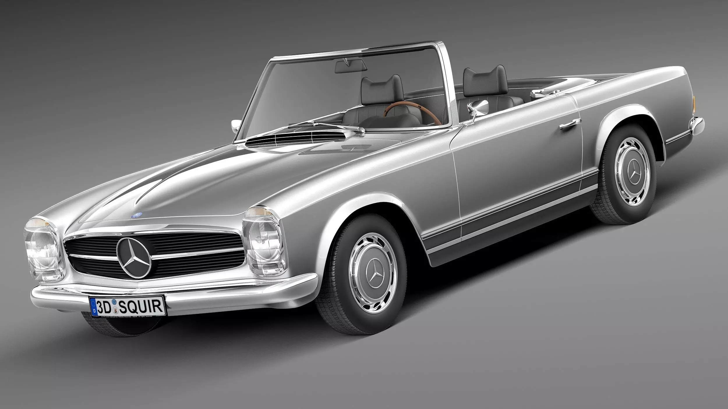 Mercedes-Benz SL Pagoda W113 1963-1971 3D model